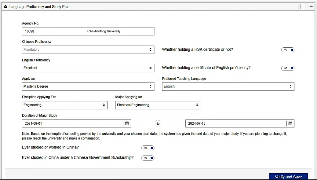 Xi’an Jiaotong University Scholarship.