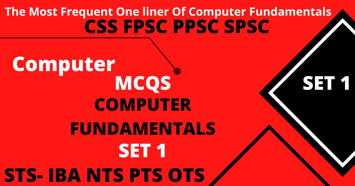 MCQS Of Computer Fundamentals Educating Times