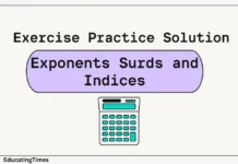 Exponents Surds and Indices Exponents and Indices practice
