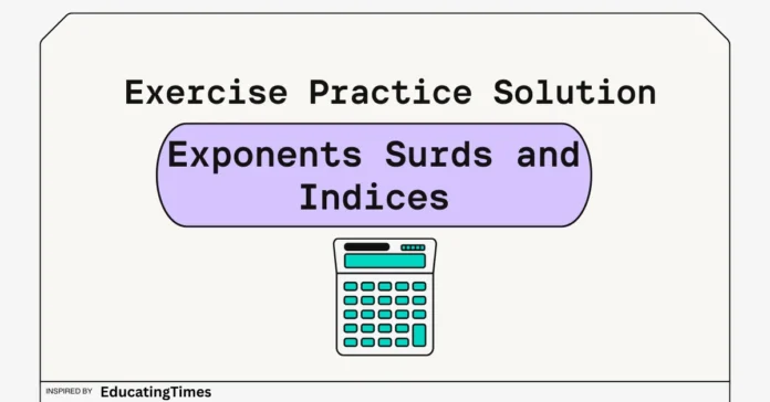 Exponents and Indices practice
