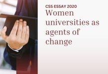 Women universities as agents of change: CSS ESSAY 2020 Women Universities as agents of change